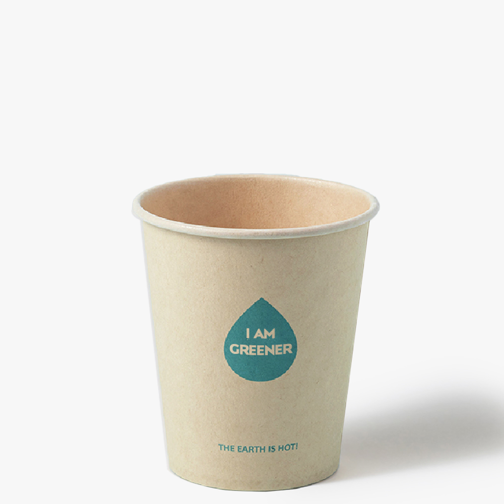 아이엠그리너 대나무 종이컵 70파이 6oz 디자인 x 1000EA