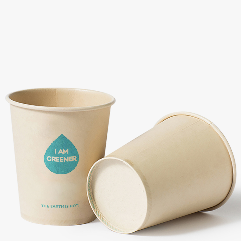아이엠그리너 대나무 종이컵 70파이 6oz 디자인 x 1000EA