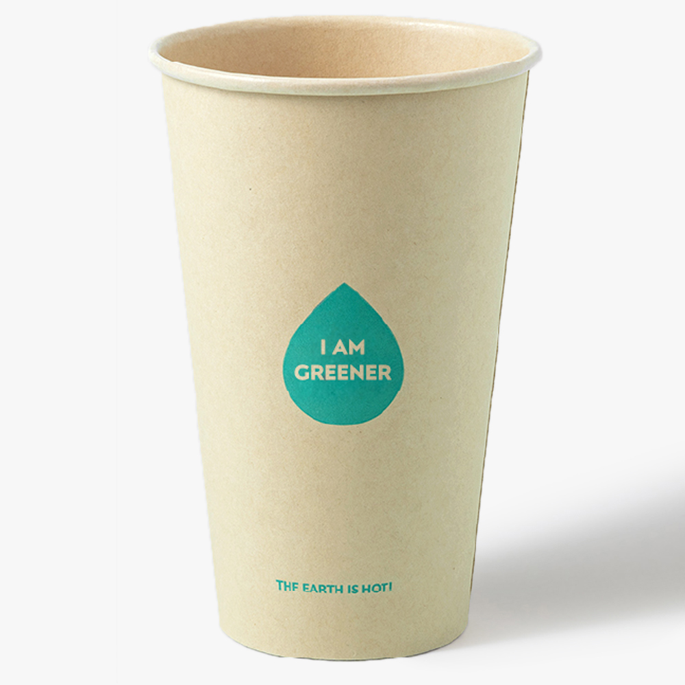 아이엠그리너 대나무 종이컵 90파이 16oz/디자인 * 1000EA