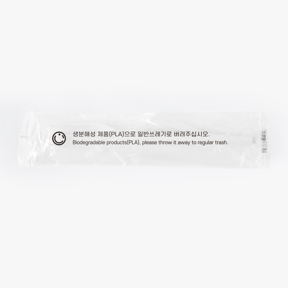 아이엠그리너 PLA 일회용 개별포장 포크(화이트) 1000개