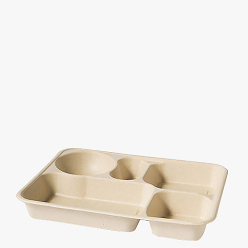 아이엠그리너 5칸 밀짚도시락(대) 1200ml 200개