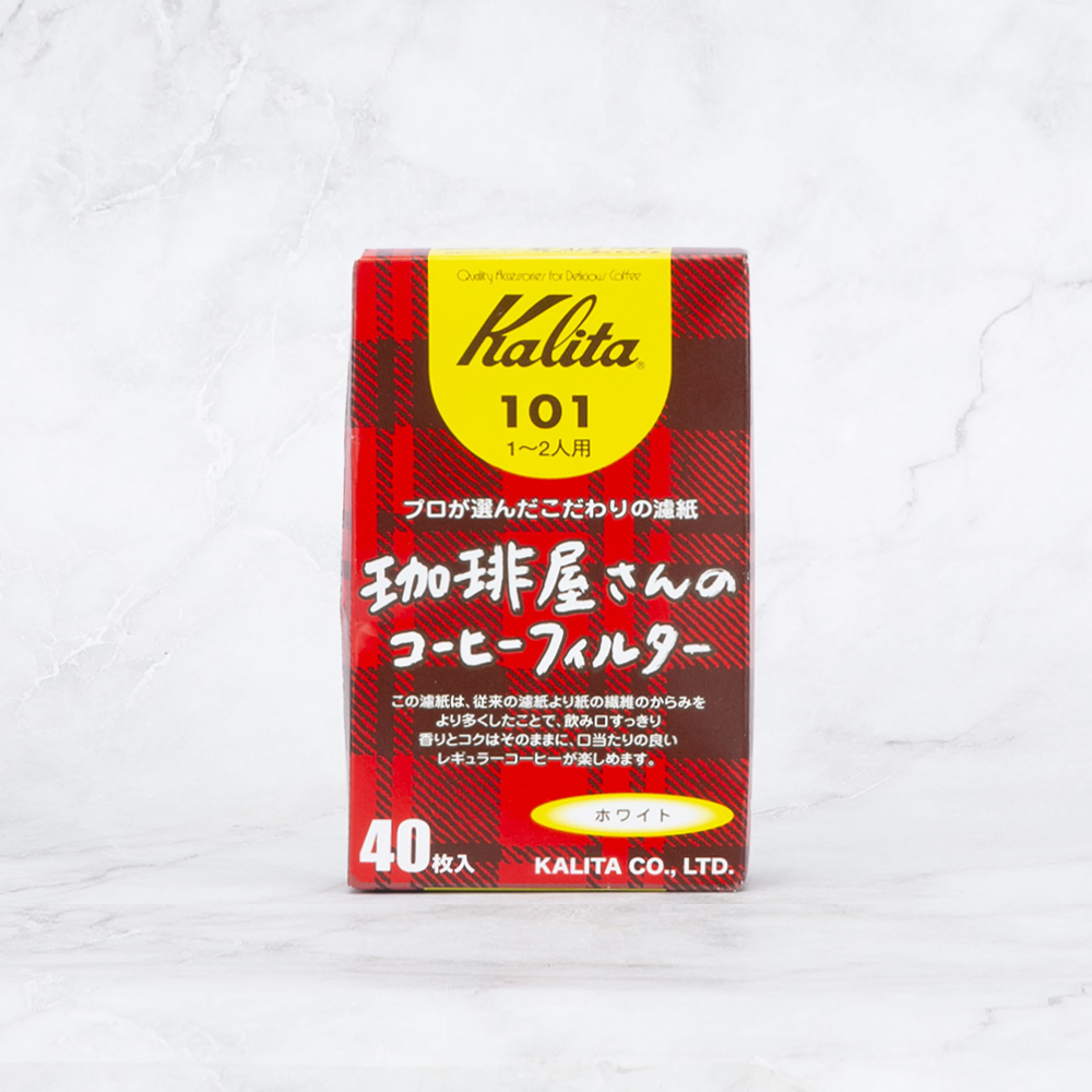 칼리타 커피샵 커피필터 101 화이트 (40매)