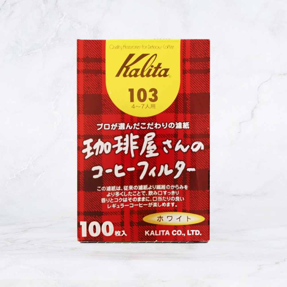칼리타 커피샵 커피필터 103 화이트 (100매)