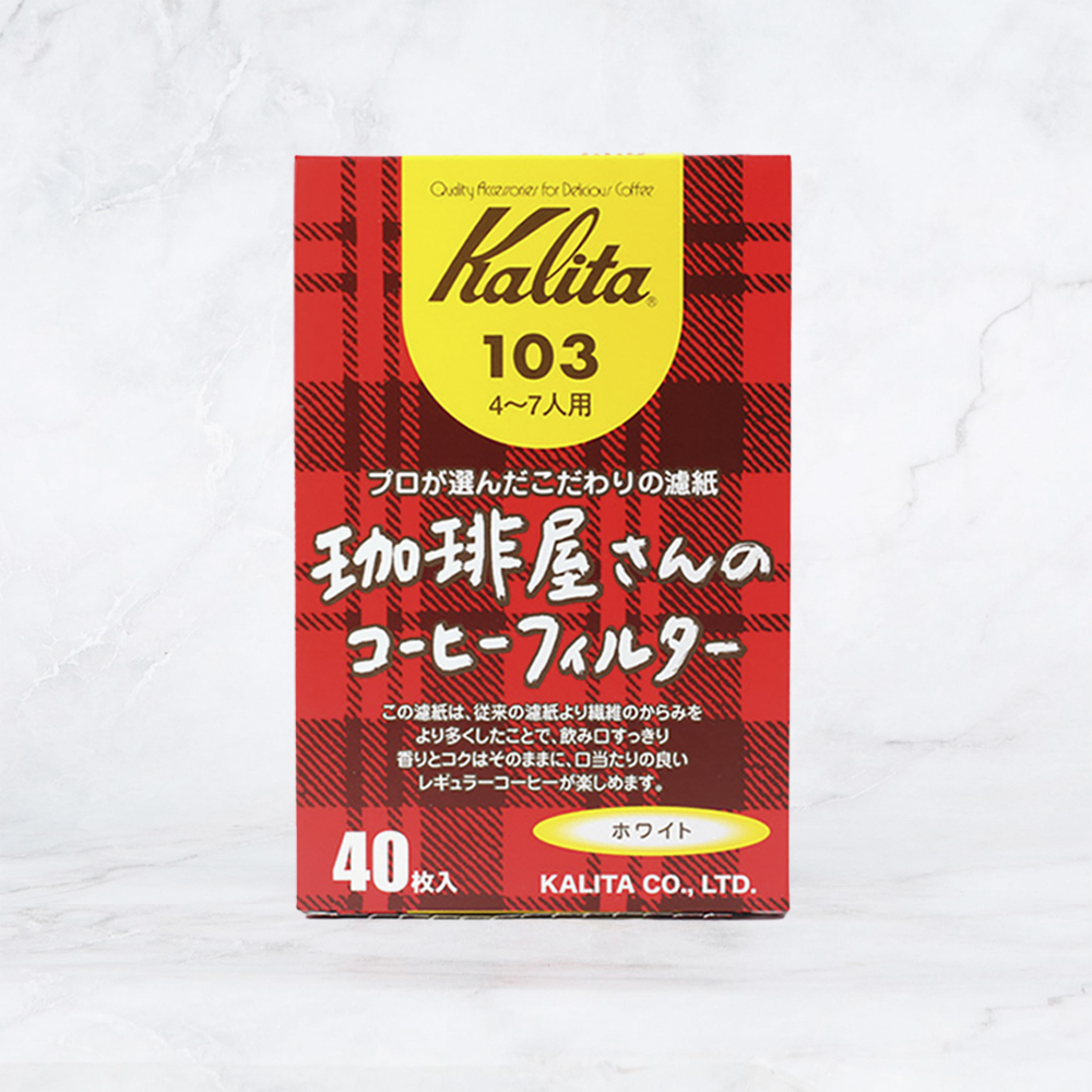 칼리타 커피샵 커피필터 103 화이트 (40매)