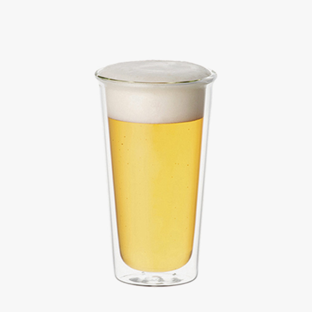 킨토 캐스트 더블월 맥주잔 340ml