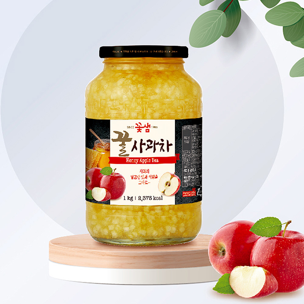 꽃샘 꿀 사과차 1kg