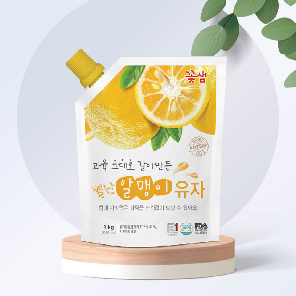 꽃샘 별난알맹이 유자 1kg