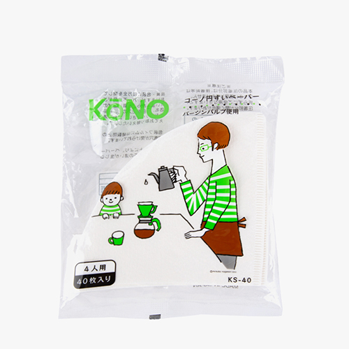 고노 필터 KS40 화이트 40매 (3~4인용)