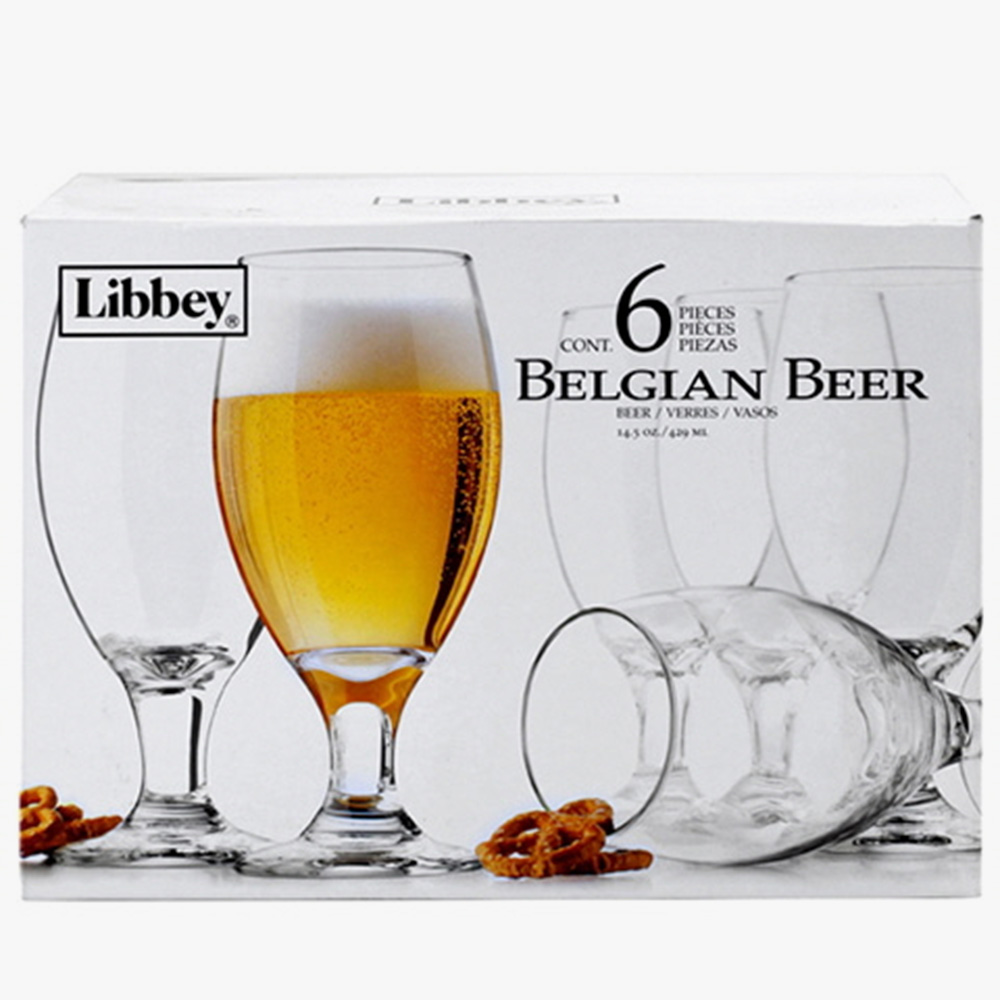 리비글라스 벨기에 맥주잔 14.5oz(429ml) 6개