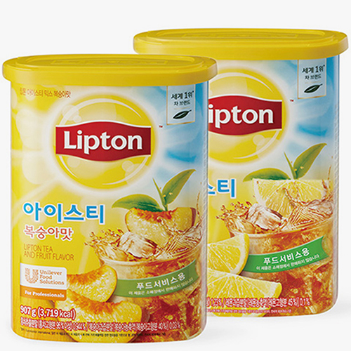 립톤 레몬맛 아이스티 + 복숭아맛 아이스티 907g