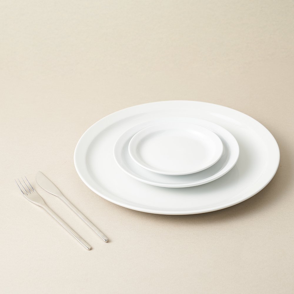 러브라믹스 에르고 화이트 샐러드 플레이트 20cm