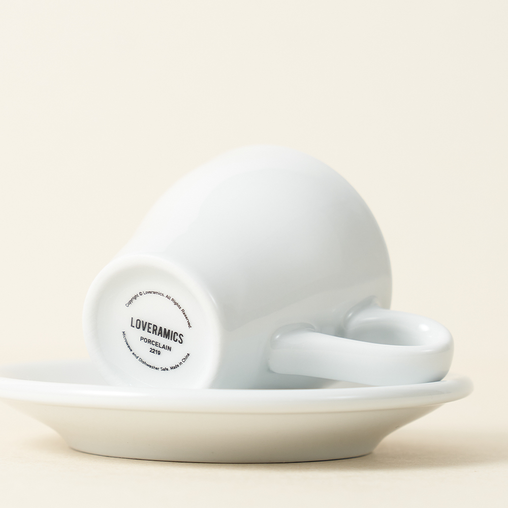 러브라믹스 튤립 에스프레소 백색 80ml