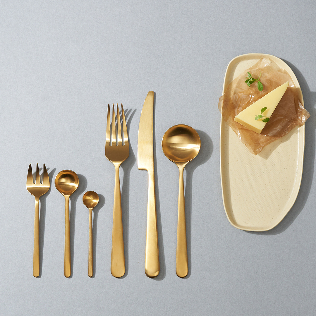 러브라믹스 샤또 디저트 스푼 - 골드 (13cm)