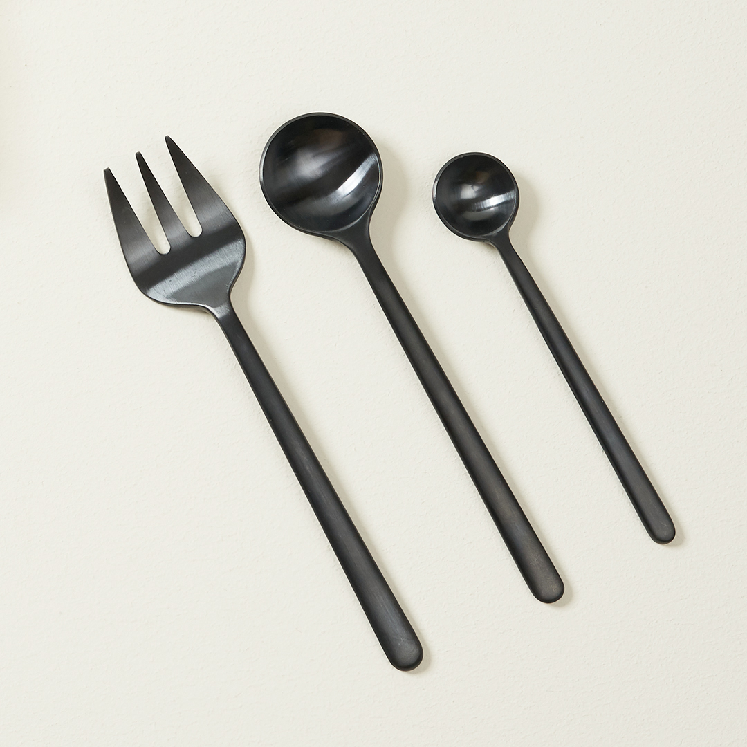 러브라믹스 샤또 커피스푼 - 매트블랙 (10cm)