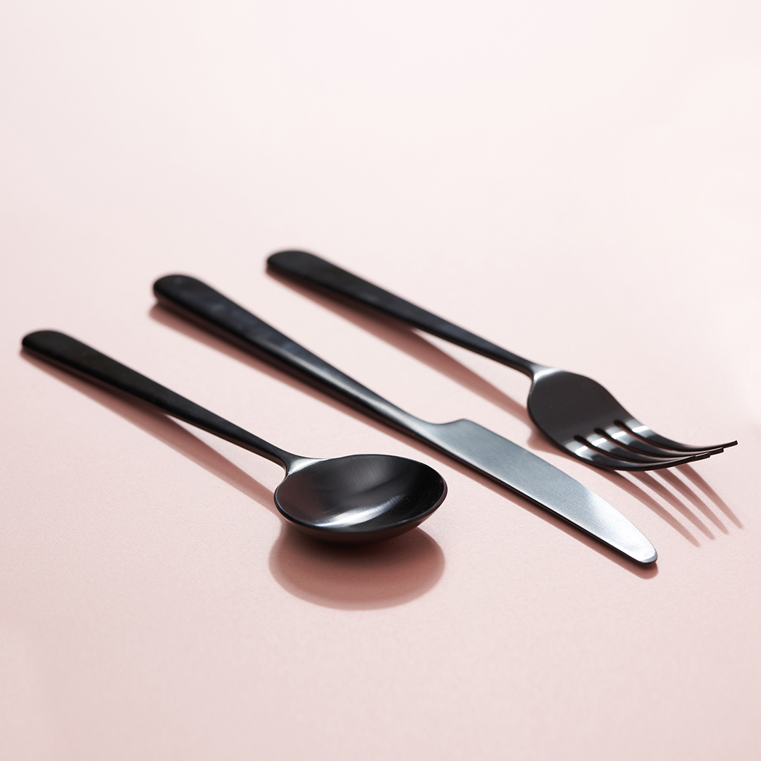 러브라믹스 샤또 디너 나이프 - 매트블랙 (23cm)