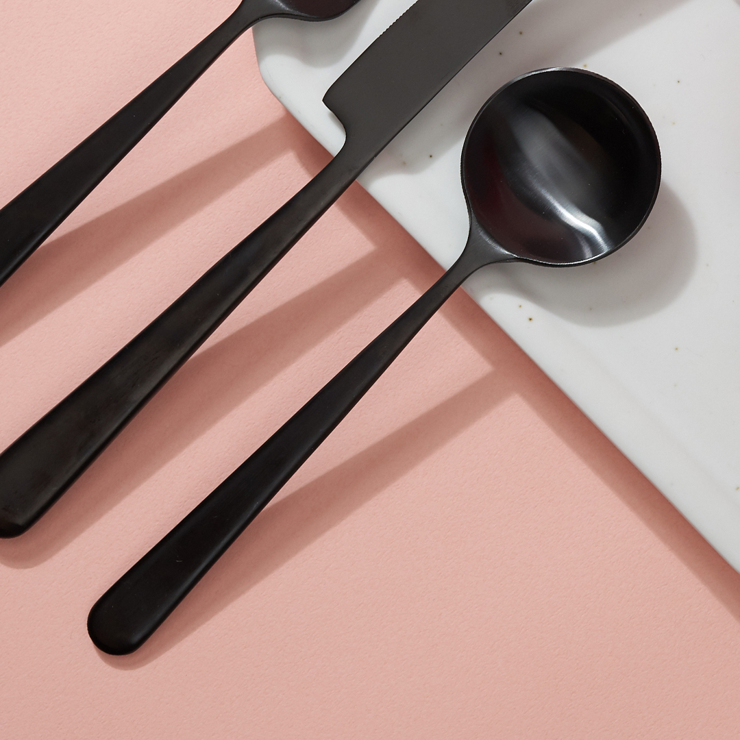 러브라믹스 샤또 디너 스푼 - 매트블랙 (18cm)