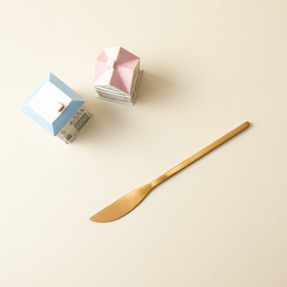 러브라믹스 아파트먼트 디너 나이프 - 골드 (22cm)