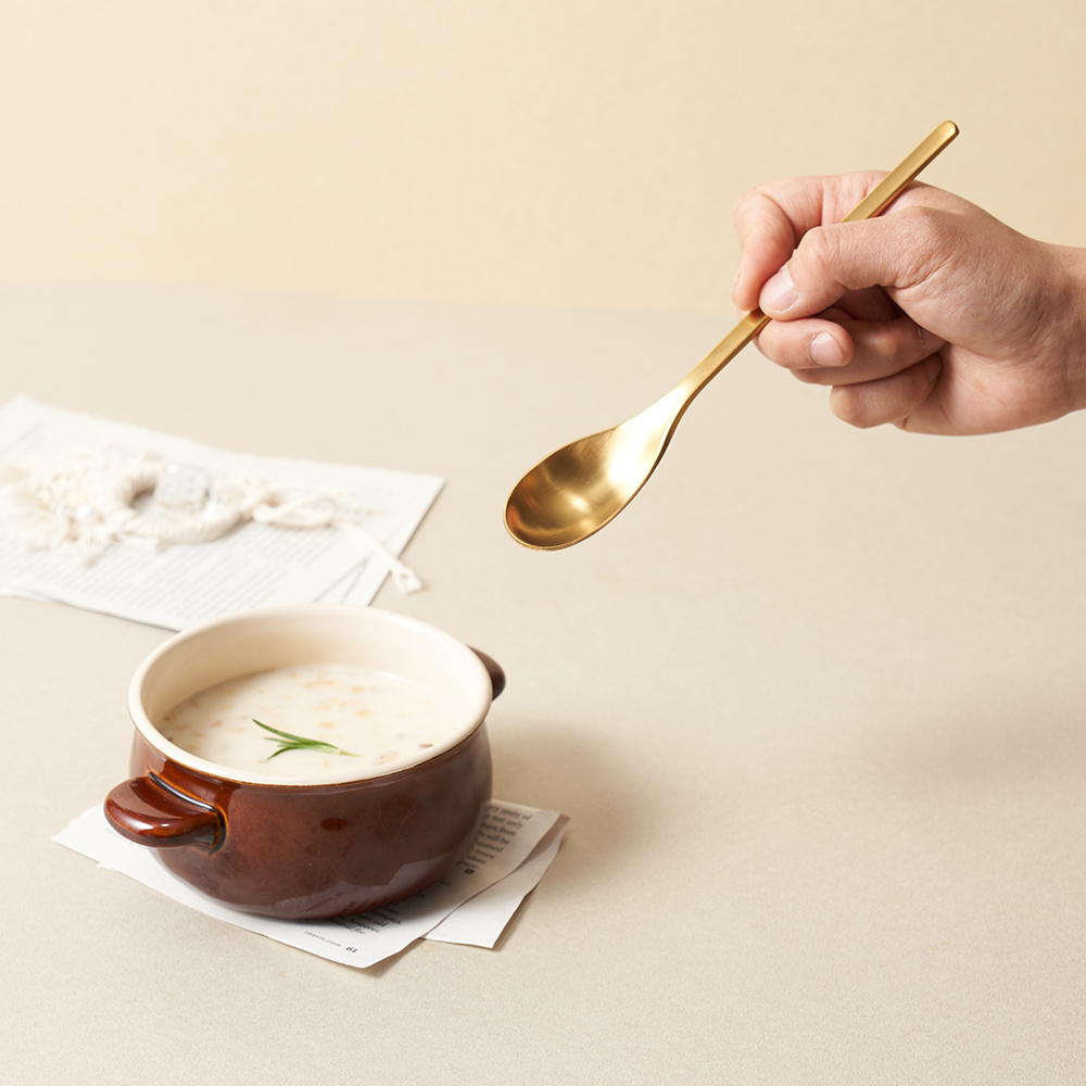 러브라믹스 아파트먼트 디너 스푼 - 골드 (19cm)