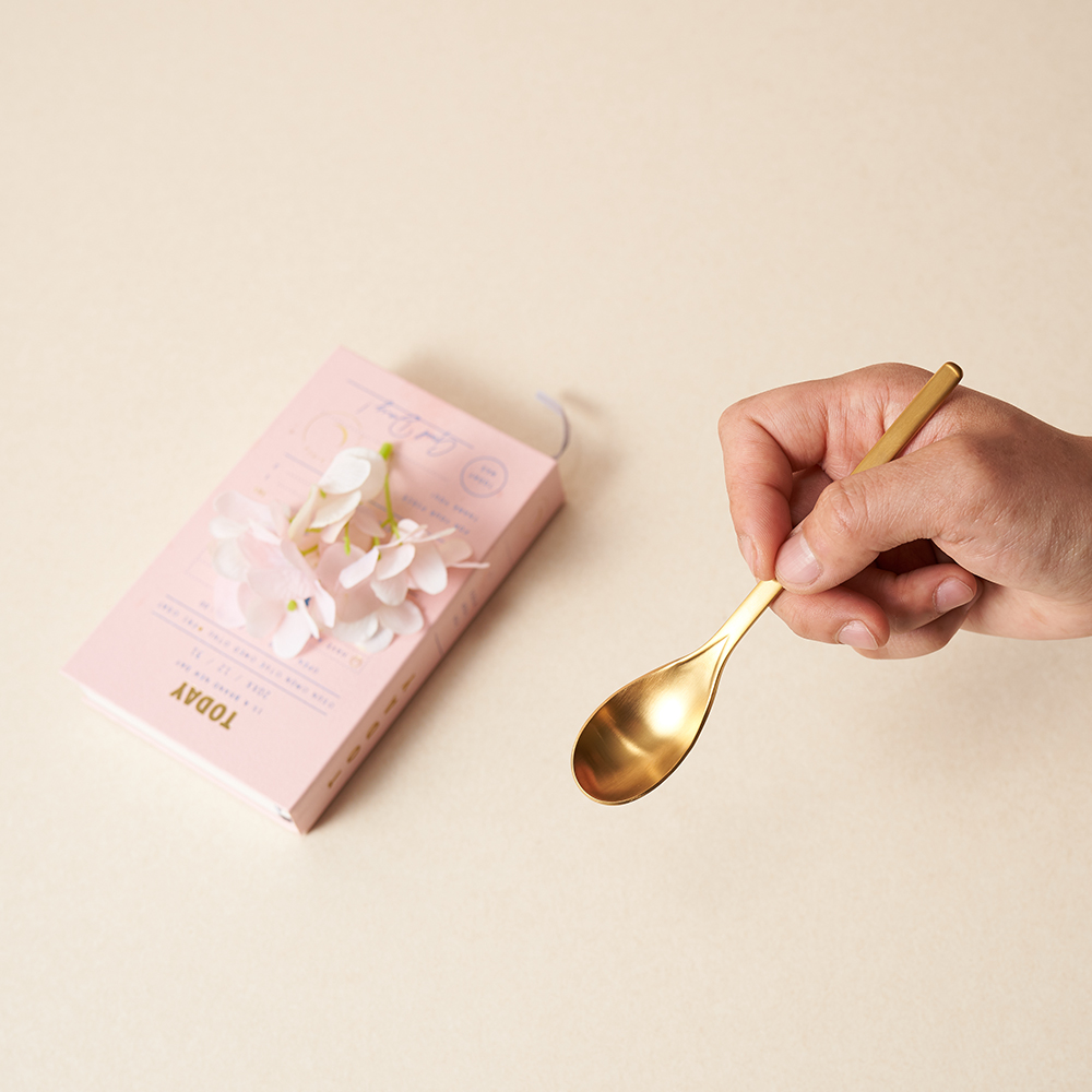 러브라믹스 아파트먼트 디저트 스푼 - 골드 (14.5cm)