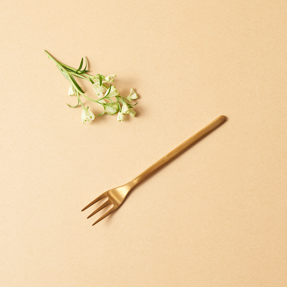 러브라믹스 아파트먼트 디저트 포크 - 골드 (13cm)