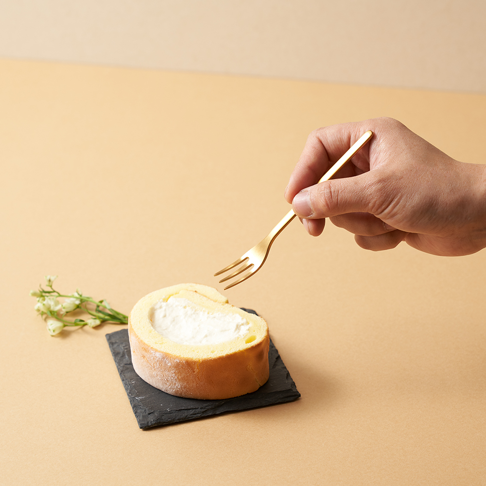 러브라믹스 아파트먼트 디저트 포크 - 골드 (13cm)