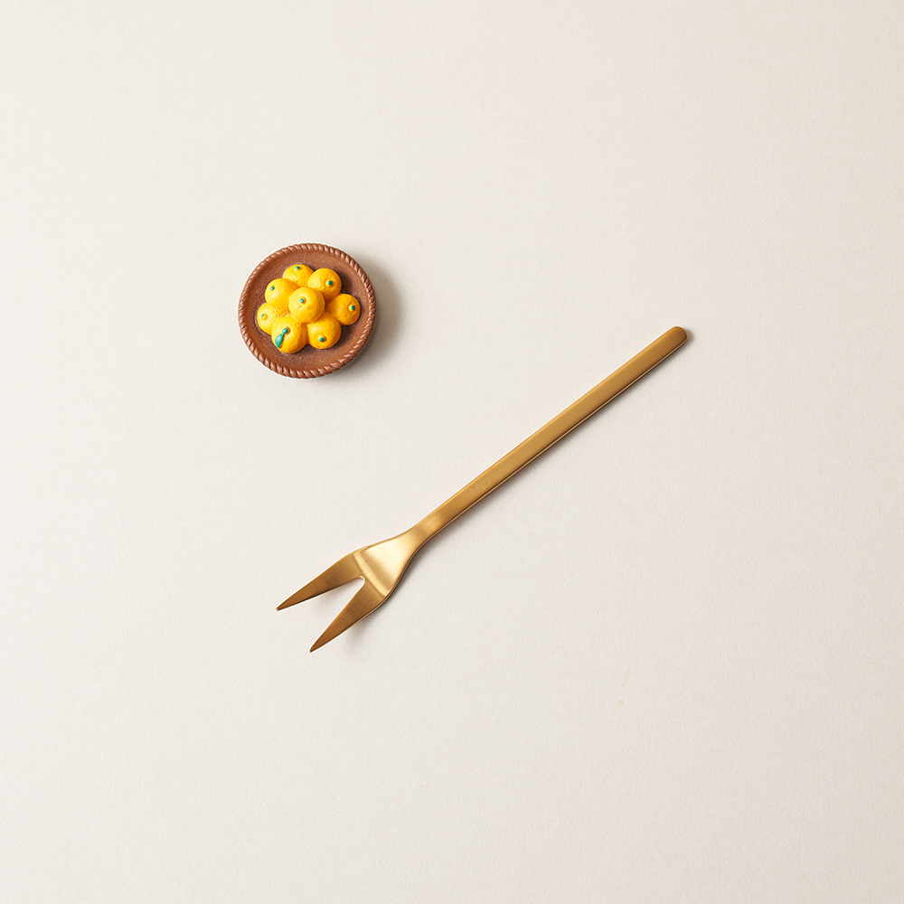 러브라믹스 아파트먼트 렐리시 포크 - 골드 (13cm)