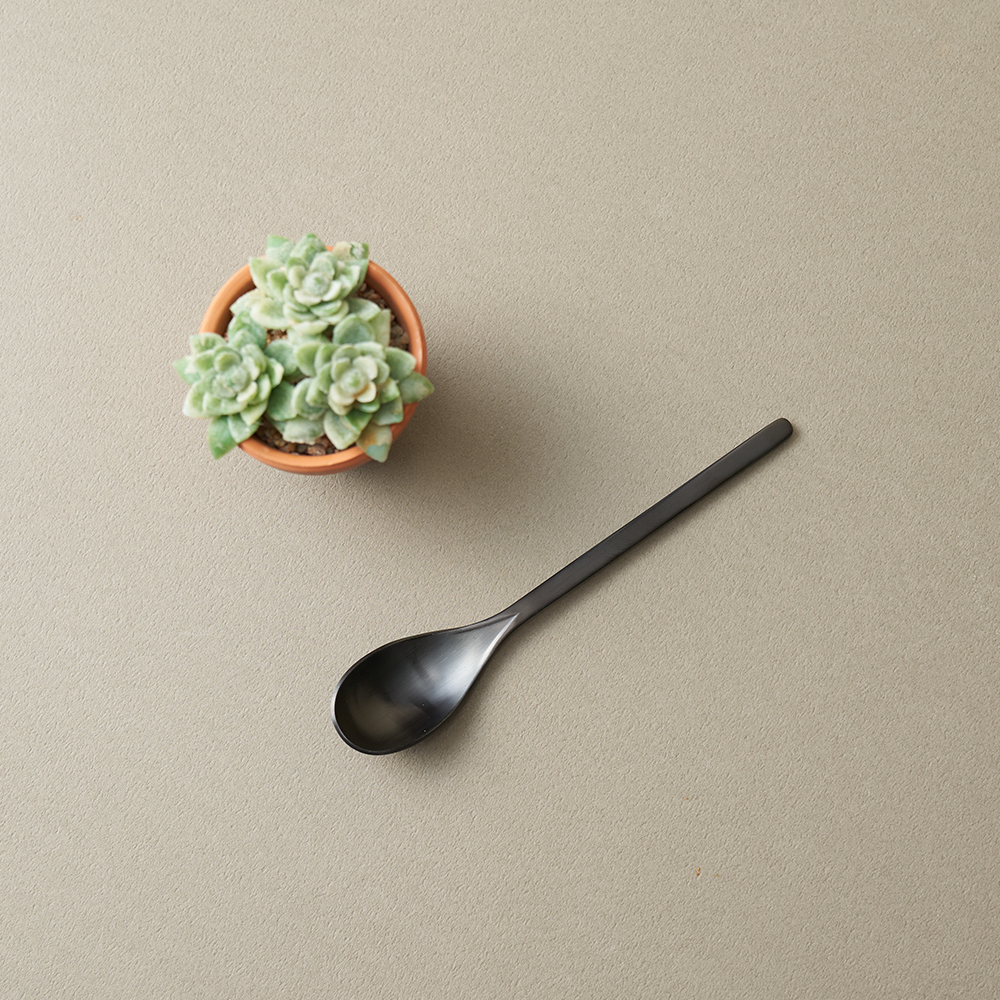 러브라믹스 아파트먼트 디저트 스푼 - 매트블랙 (14.5cm)