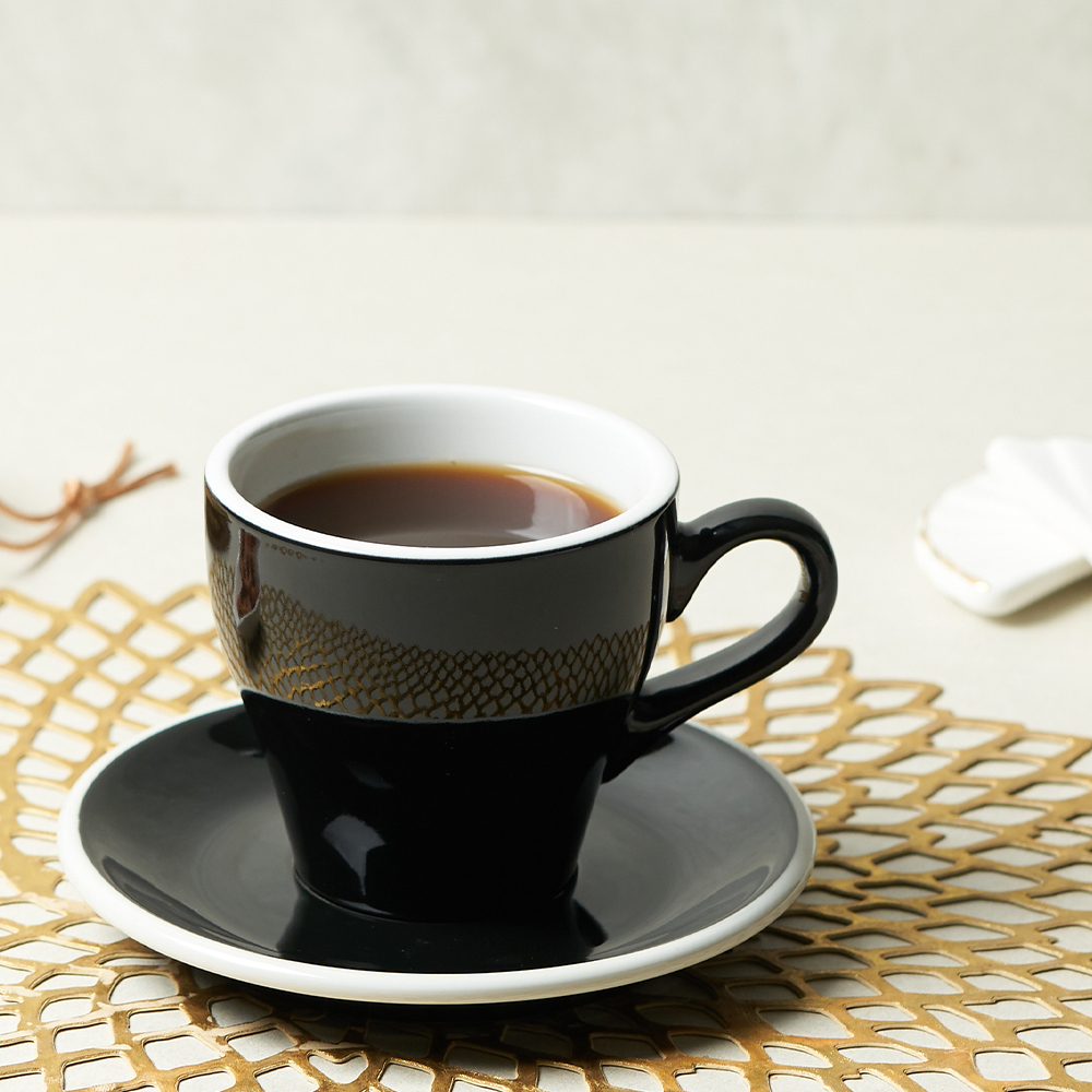러브라믹스 튤립 라떼 로열블랙 280ml 6인조
