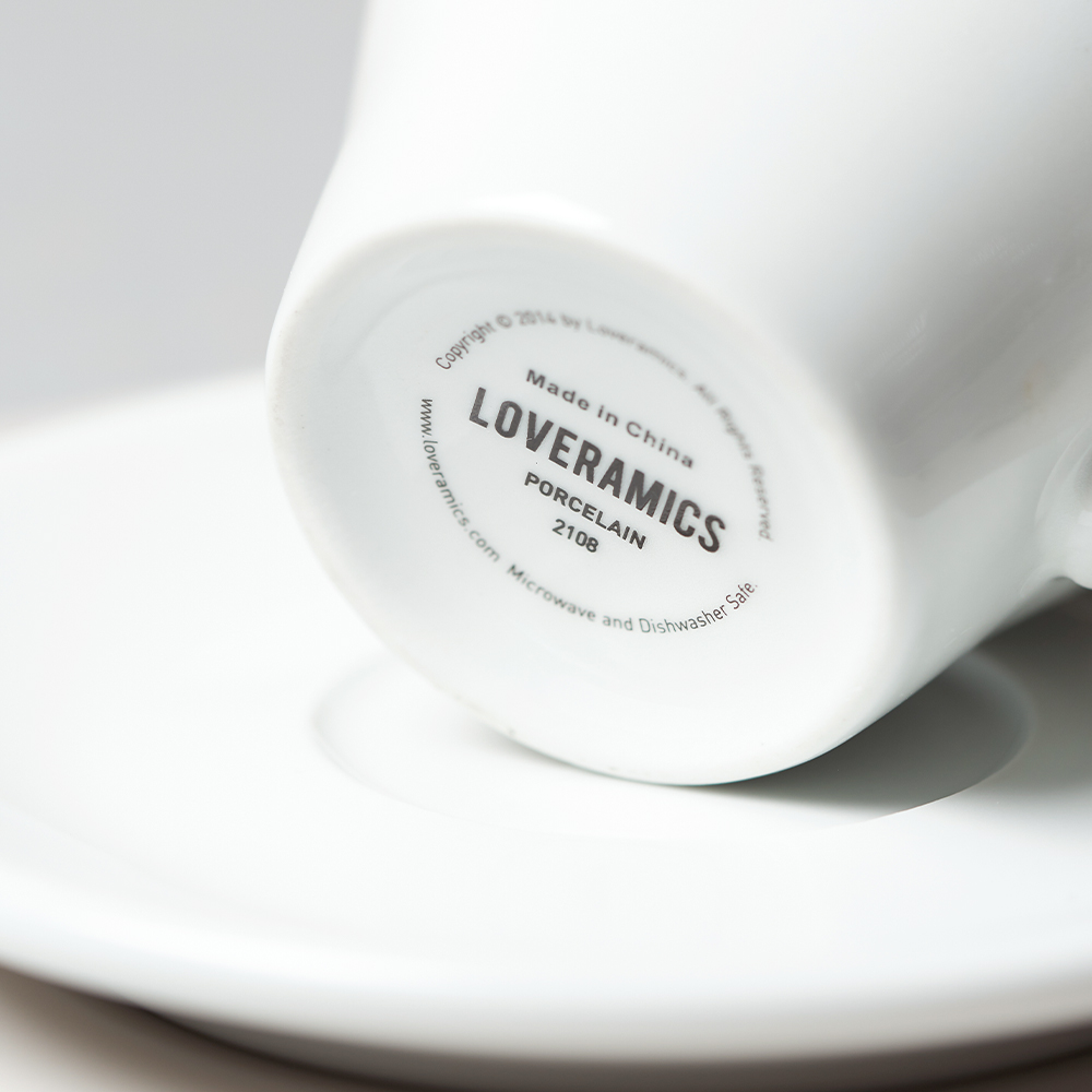 러브라믹스 튤립 라떼 백색 280ml 6인조