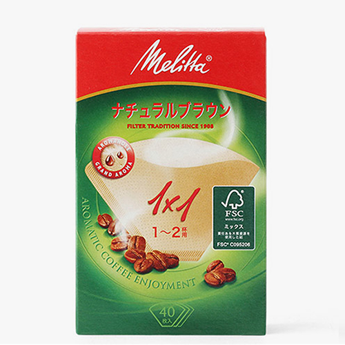 메리타 아로마 필터 1X1 브라운 40매