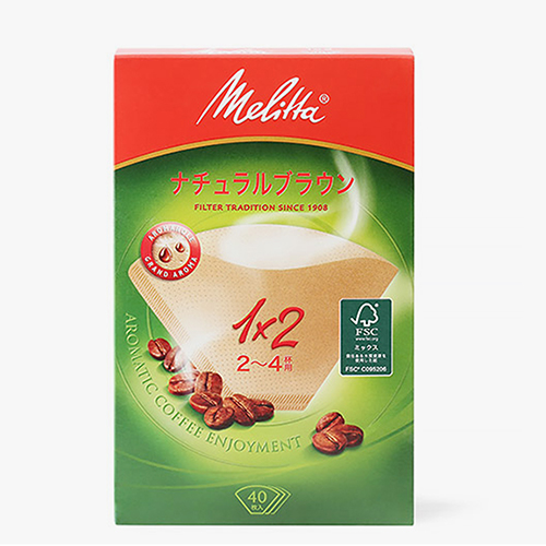메리타 아로마 필터 1X2 브라운 40매