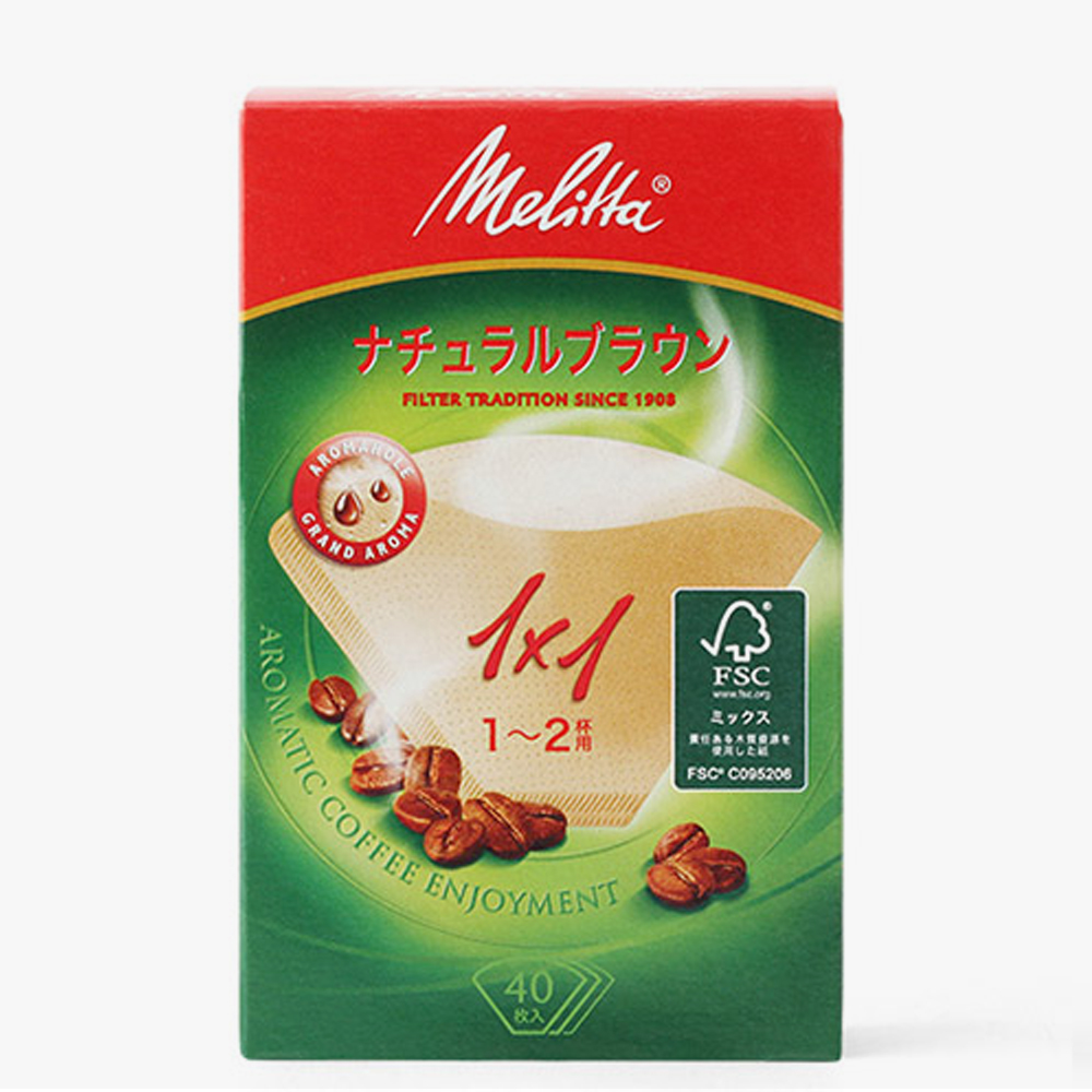 메리타 아로마 필터 1X1 브라운 40매