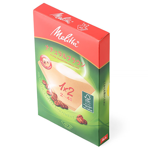메리타 아로마 필터 1X2 브라운 40매
