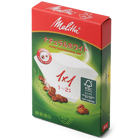 메리타 아로마 필터 1X1 화이트 40매
