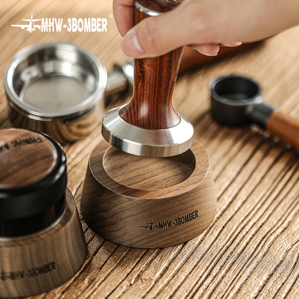 쓰리바머 고급 우드 탬퍼 받침대 58mm