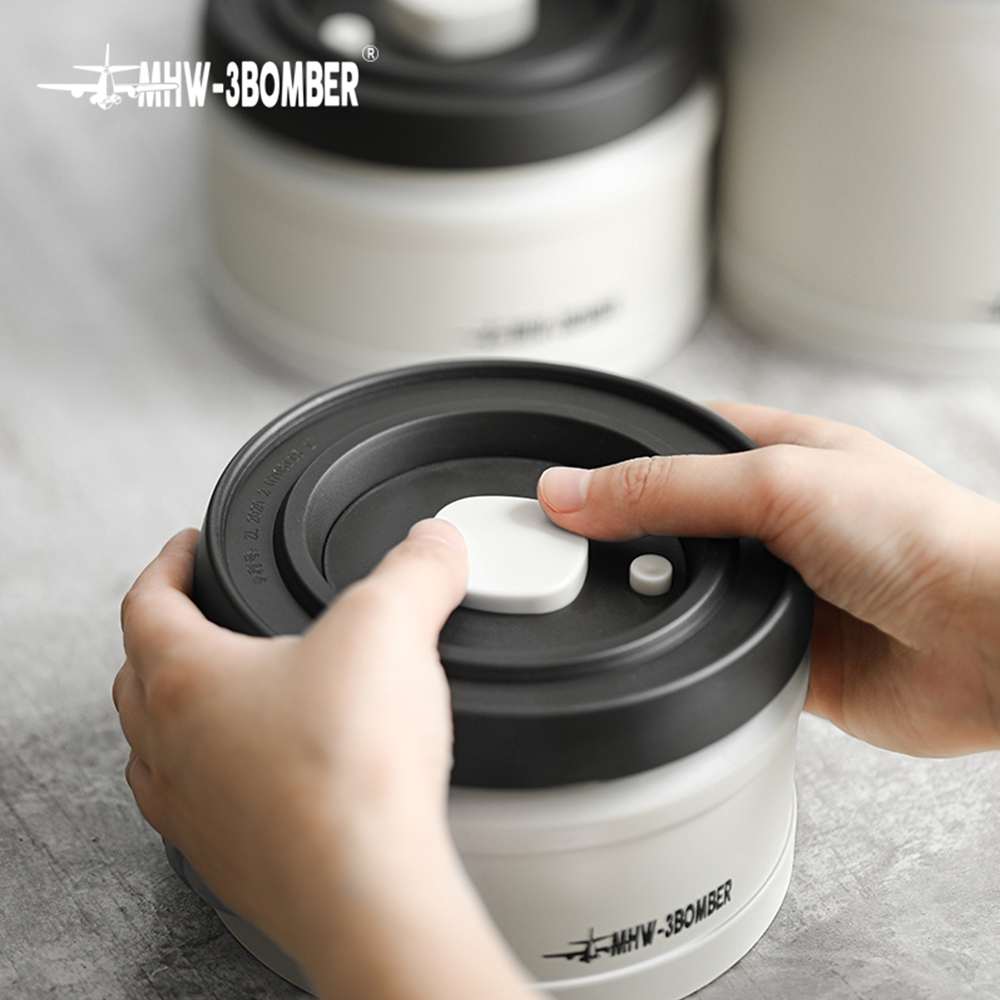 쓰리바머 프레쉬 원두 보관 캐니스터 밀폐용기 스텐 750ml 1100ml