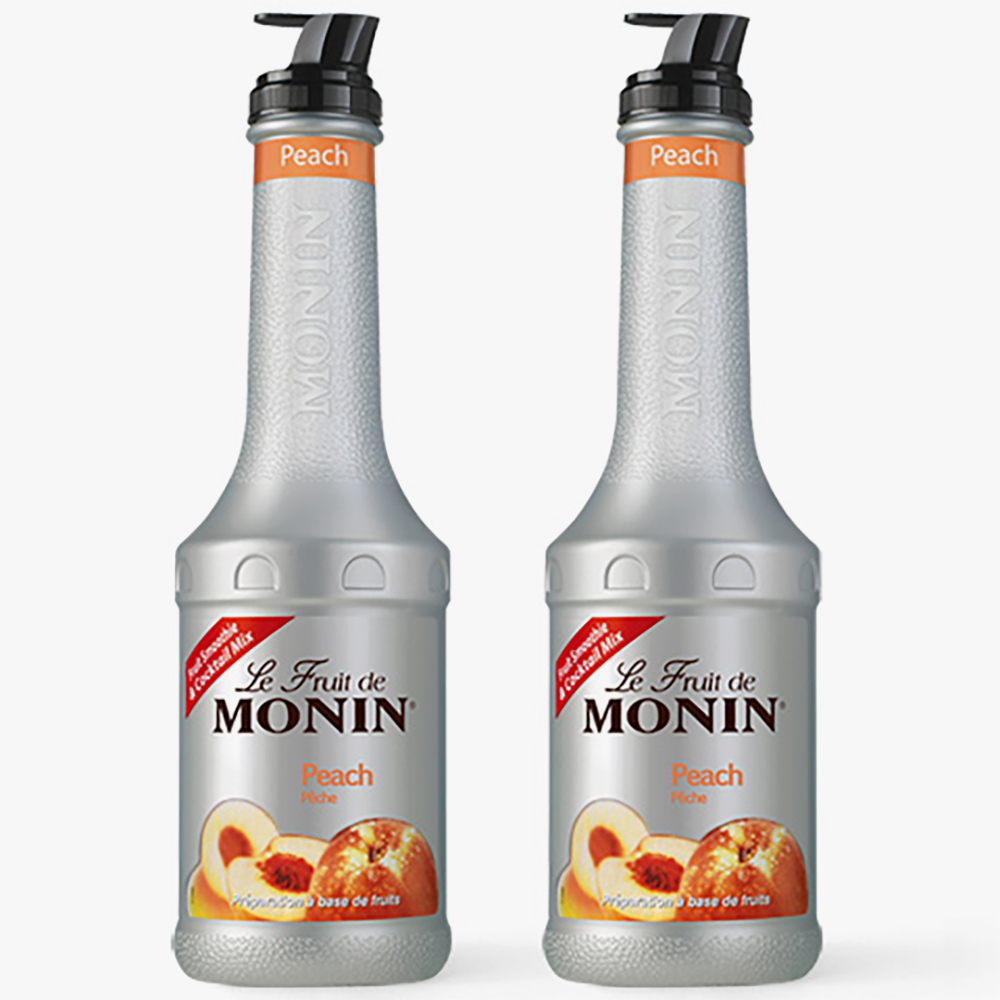 모닌 피치 복숭아 믹스 퓨레 1000ml X 2개