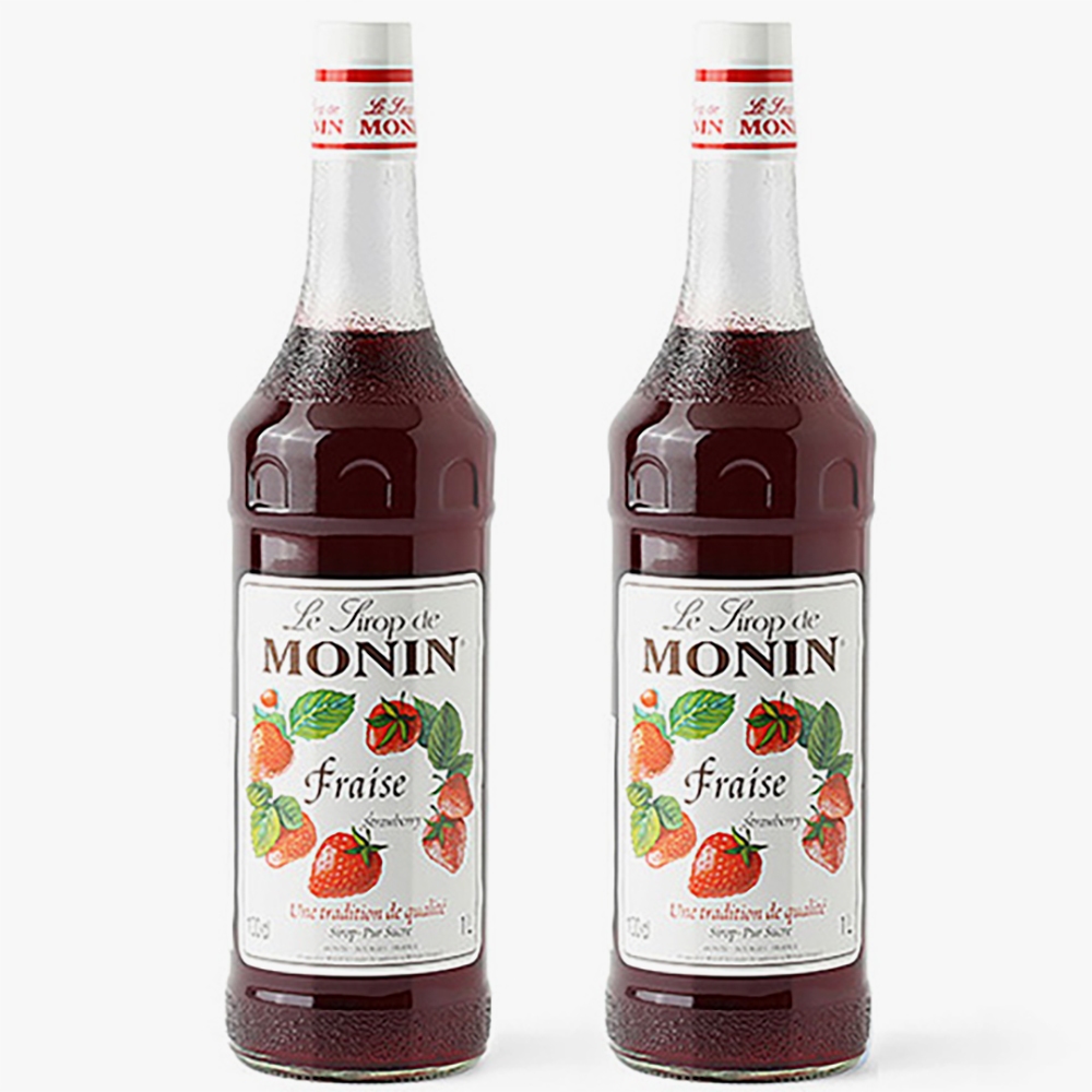 모닌 스트로베리 시럽 1000ml X 2개