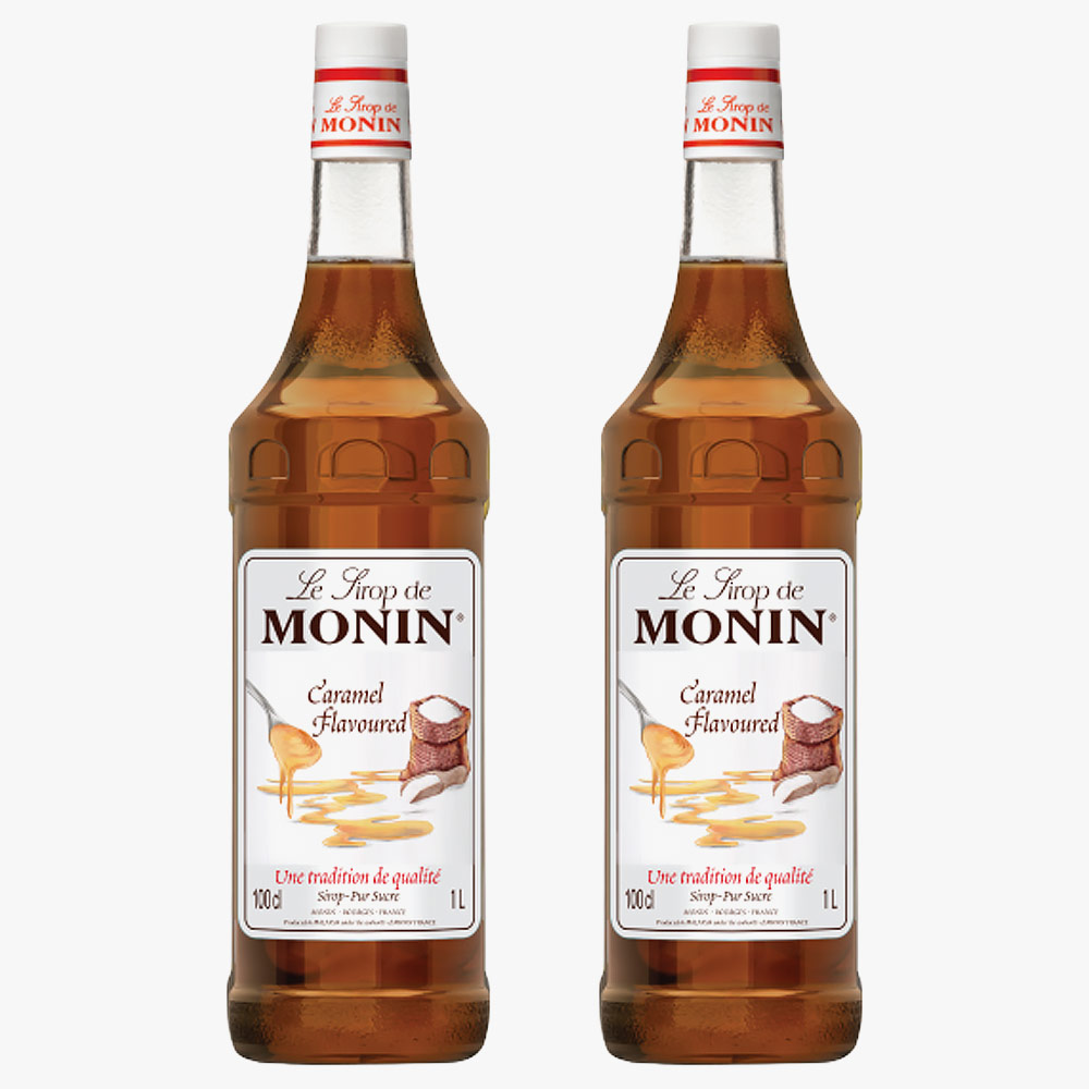 [시럽증정] 모닌 카라멜 시럽 1000ml X 2개