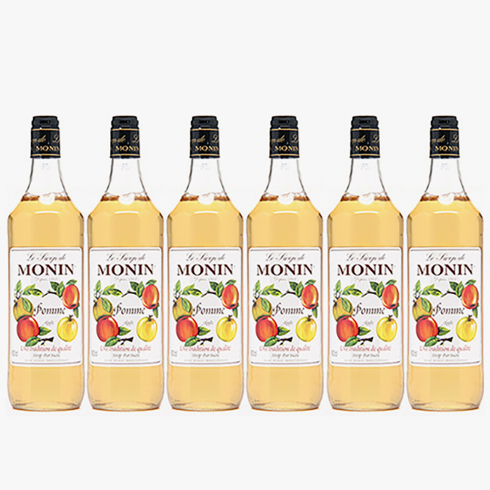 모닌 애플 사과 시럽 1000ml X 6개