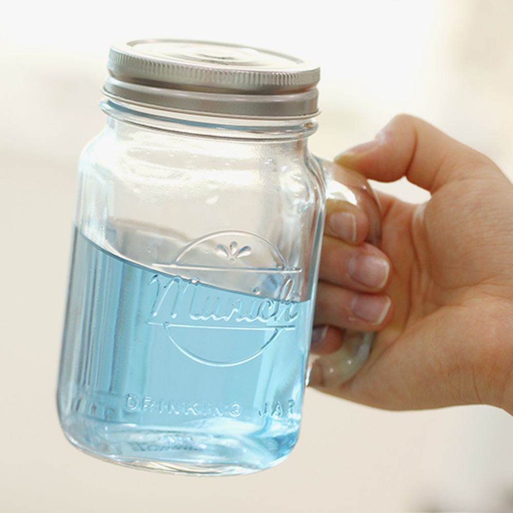 뮌헨 메이슨자 실버 16oz (2개세트)