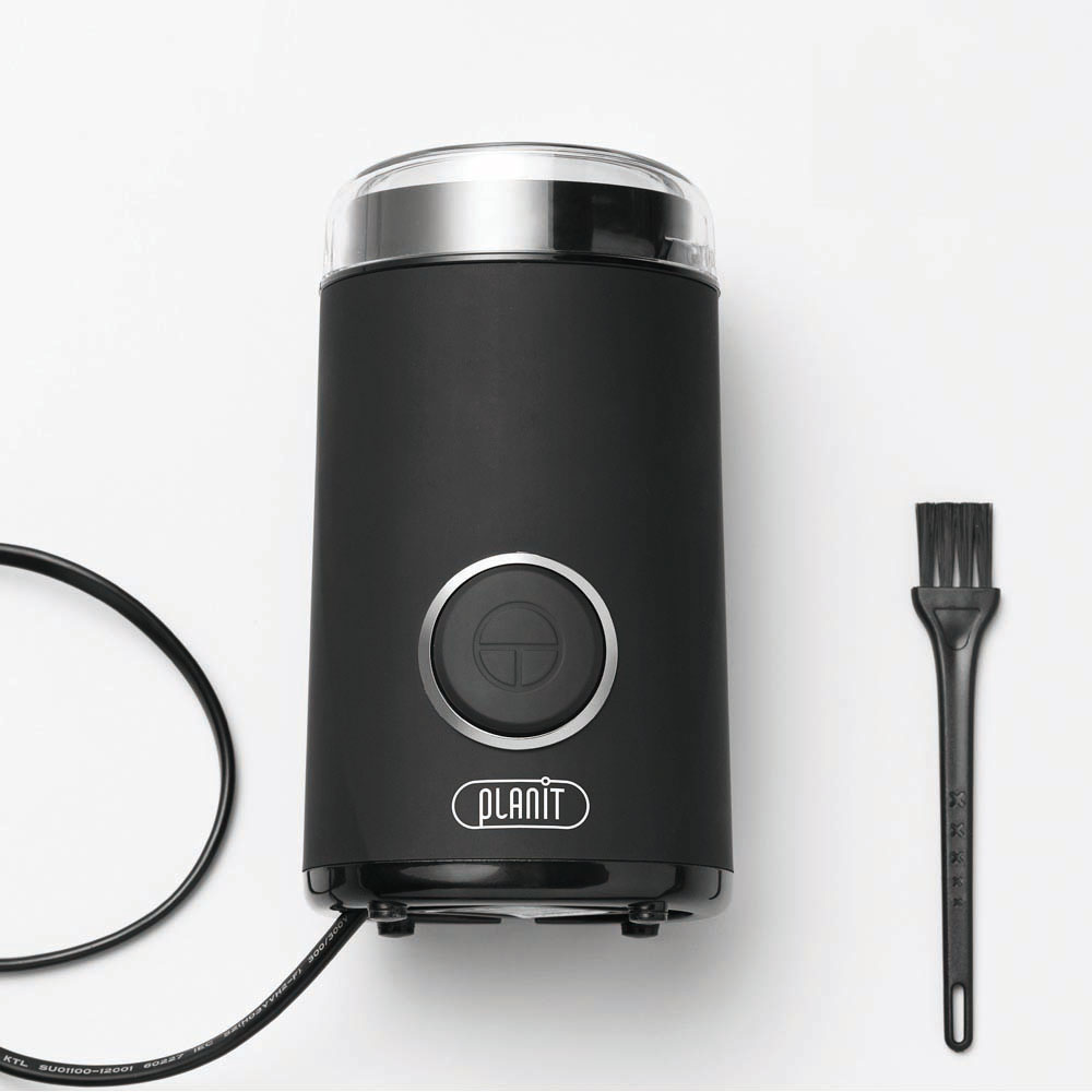 플랜잇 전동 커피 그라인더 맷 원두분쇄기 블랙 PGR-001B