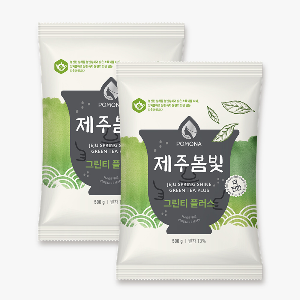 포모나 제주봄빛 그린티 플러스 500g X 2개