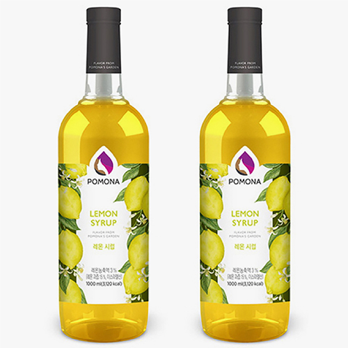 포모나 레몬 시럽 1000ml X 2