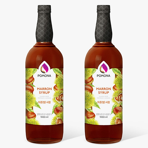 포모나 마론 밤 시럽 1000ml X 2