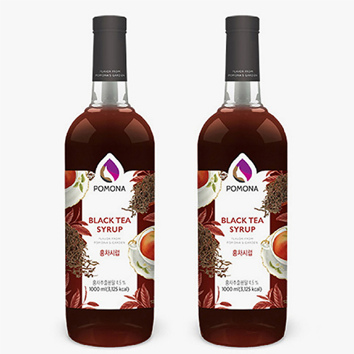 포모나 홍차 시럽 1000ml X 2
