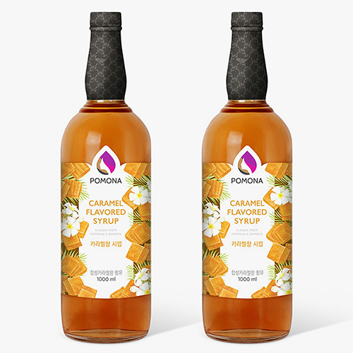 포모나 카라멜 시럽 1000ml X 2