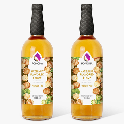 포모나 헤이즐넛 시럽 1000ml X 2