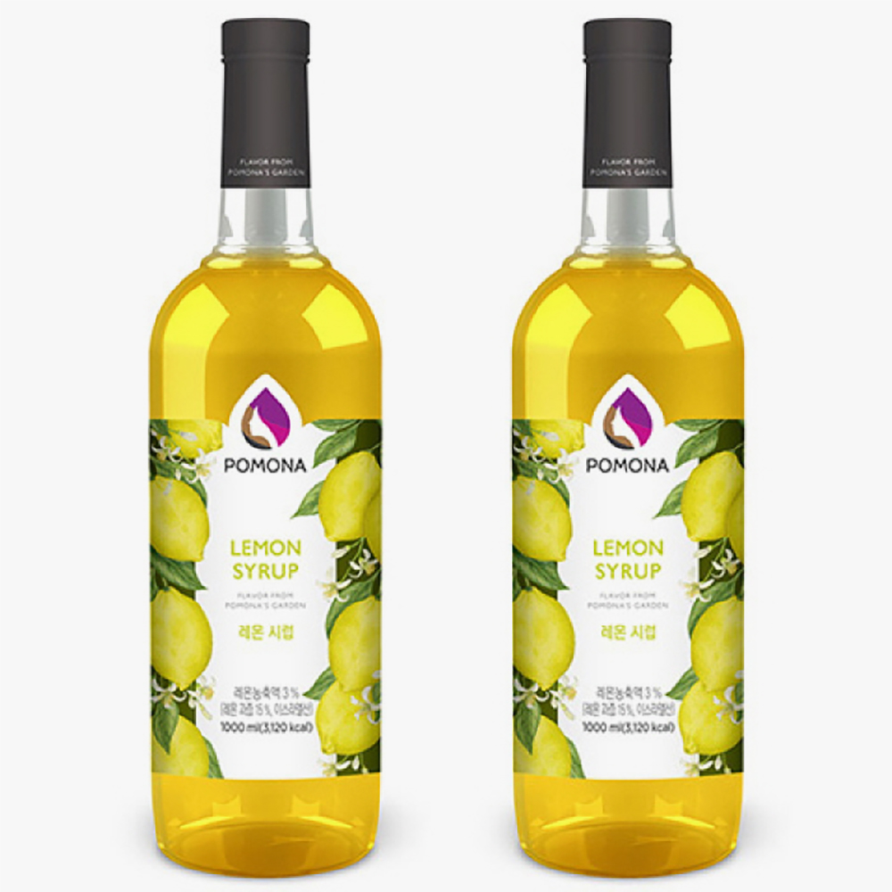 포모나 레몬 시럽 1000ml X 2