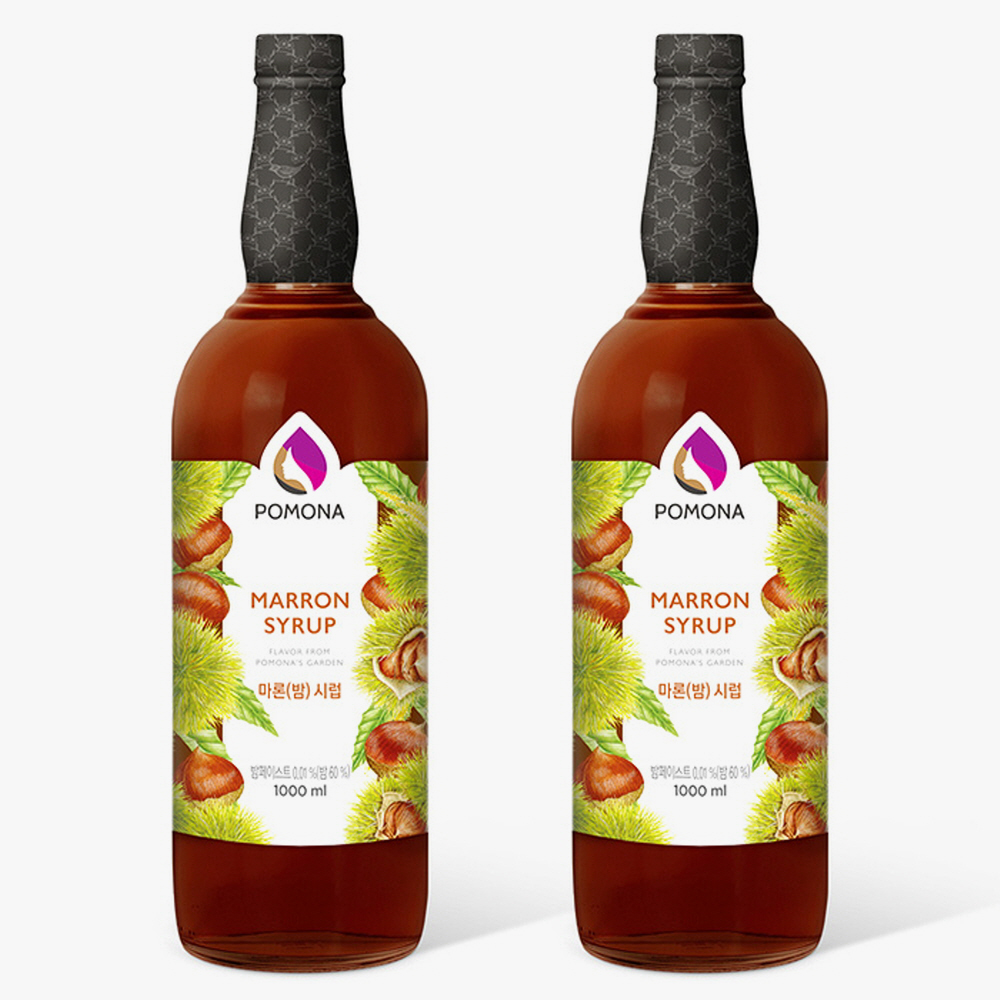 포모나 마론 밤 시럽 1000ml X 2
